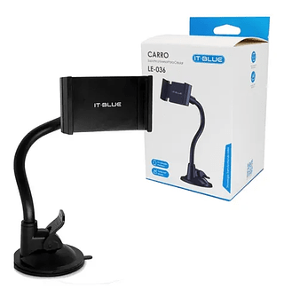 IT BLUE - SUPORTE VEICULAR VENTOSA 360° VIDRO - LE-036