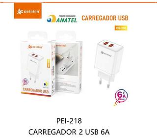 PEINING - FONTE CARREGADOR 2 USB - PEI-218