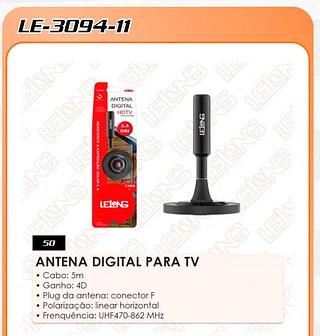 ANTENA DIGITAL 5M CARTELA GRANDE - 3094-11