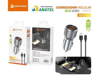 PENING - CARREGADOR VEICULAR UBS / iOS- F120-2
