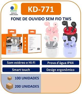 KAIDI - FONE BLUETOOTH - KD-771