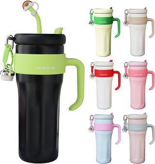 GARRAFA/CANECA COPAO TERMICO COM ALÇA E CANUDO