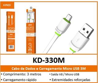 KAIDI - CABO 3M V8 - KD-330M