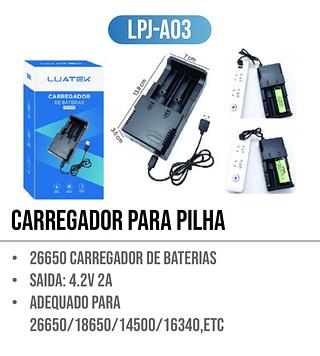 CARREGADOR PARA PILHA