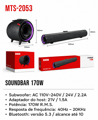 SOM SOUND BAR 170W