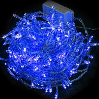 AZUL - PISCA DE NATAL 220V 9 METROS - SEM GARANTIA
