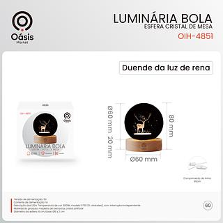 LUMINARIA ESFERICA - DUENDE DA LUZ DE RENA