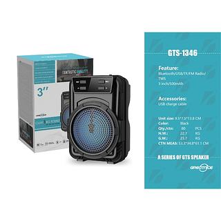 HMASTON - CAIXA DE SOM BLUETOOTH 3-5W COM LED