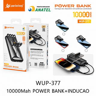 PEINING - POWER BANK WUP-377 10000MAH 22.5W COM INDUÇÃO