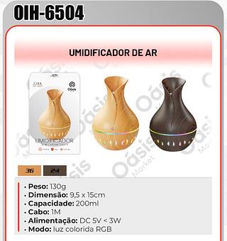 UMIDIFICADOR/AROMATIZADOR DE AR 200ML