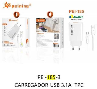 PEINING - CARREGADOR USB TC - PEI-185-3