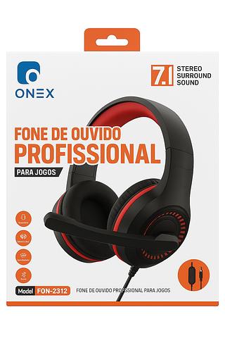 ONEX - FONE DE OUVIDO PARA JOGOS 7.1 - FON-2312