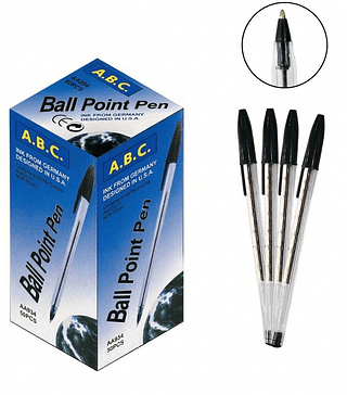 CX/50 - CANETA ESFEROGRAFICA PRETA 50PÇ