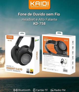 KAIDI - FONE SEM FIO