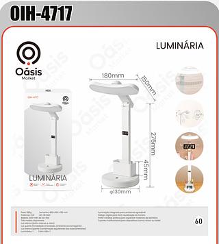 LUMINÁRIA DE MESA INTELIGENTE OÁSIS OIH-4717