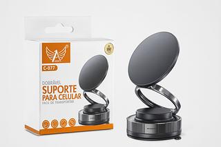 SUPORTE VEICULAR - MAGNETICO DOBRAVEL PARA CELULAR
