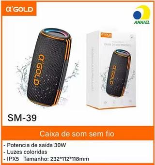 AGOLD - CAIXA DE SOM IPX5 30W