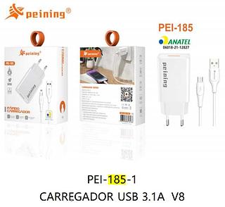 PEINING - CARREGADOR USB 3.1 V8 - PEI-185-1