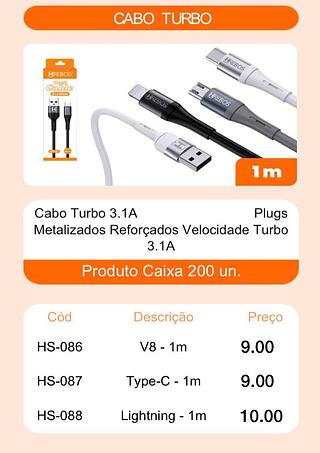 HREBOS - CABO V8 - HS-86
