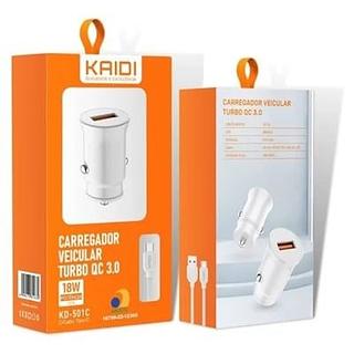 CARREGADOR VEICULAR KAIDI CARRO TC - 501C