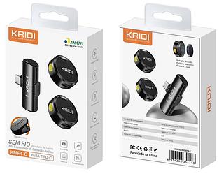 KAIDI - MICROFONE LAPELA SEM FIO TC - KMF4-C