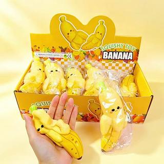 SQUISHY BANANA BOX 12 PCS