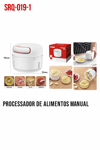 TOMATE - MINI PROCESSADOR TRITURADOR MANUAL - SRQ-019-1