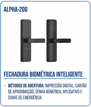 FECHADURA INTELIGENTE BIOMÉTRICA