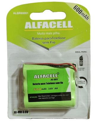ALFACELL - BATERIA PARA TELEFONE SEM FIO 600mAH - ALBR65001