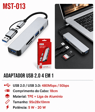 ADAPTADOR 4 EM 1