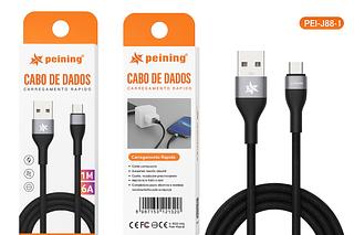 PEINING - CABO DE DADOS E CARREGAMENTO TURBO TECIDO V8 1M - PEI-J88-1