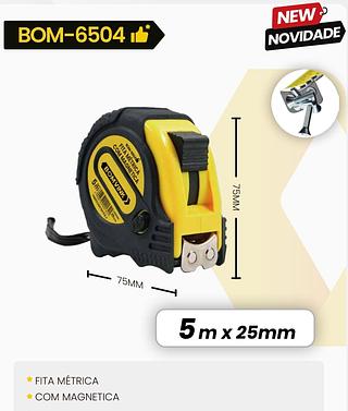 BOMVINK - TRENA/FITA METRICA COM MAGNETICA 5M | 25MM - BOM-6504