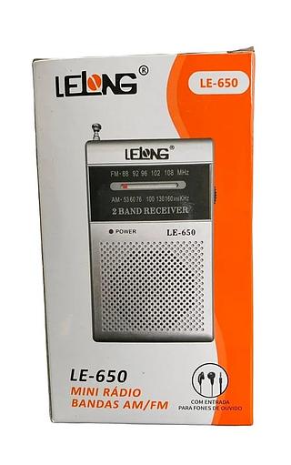 LELONG - MINI RADIO DE BOLSO FM / AM - LE-650