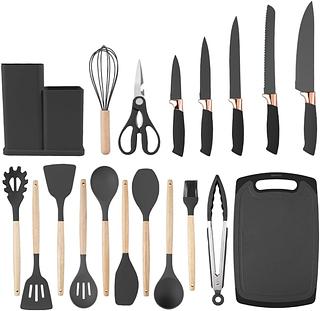 LUATEK - KIT COZINHA 19PC SILICONE - 1625 1900g