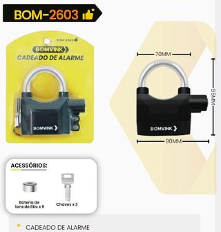 BOMVINK - CADEADO DE ALARME - BOM-2603
