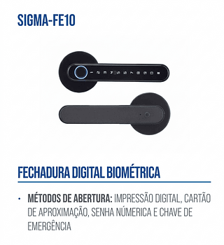 FECHADURA DIGITAL BIOMÉTRICA