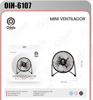AOSIS - MINI VENTILADOR DE MESA USB