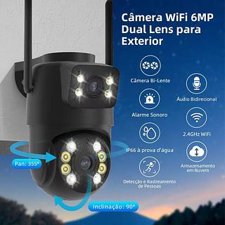 CAMERA WIFI INTELIGENTE DUPLA LENTE - A32