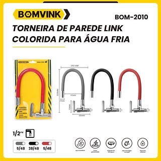 BOMVINK - TORNEIRA DE COZINHA FLEXIVEL COLORIDA COM SAIDA DE PAREDE