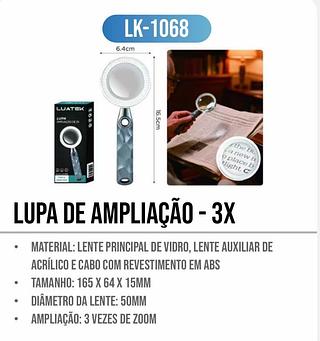 LUPA DE AMPLIAÇÃO 3x