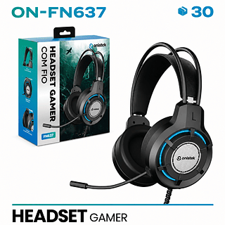FONE HEADSET GAMER COM LED PC