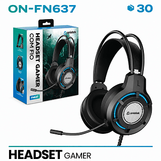FONE HEADSET GAMER COM LED PC
