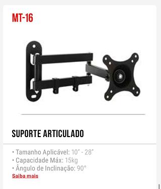 TOMATE - SUPORTE TV ARTICULADO 10-28 - MT-16