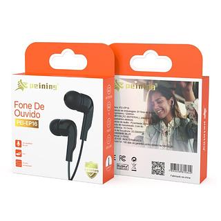 PEINING - FONE COM FIO COM MICROFONE E BORRACHA