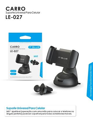 IT BLUE - SUPORTE VEICULAR 2 EM 1 | SAIDA DE AR E VIDRO - LE-027 | CJ-10
