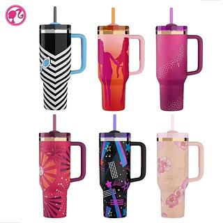 COPO TERMICO DA BARBIE 1250ML COM CANUDO