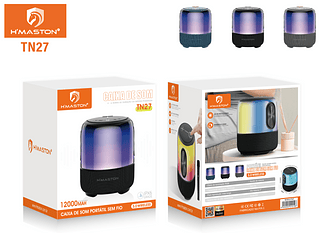 HMASTON - CAIXA DE SOM BLUETOOTH RGB - TN27