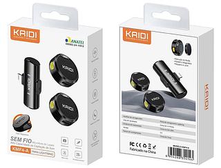 KAIDI - MICROFONE LAPELA SEM FIO IOS - KMF4-A