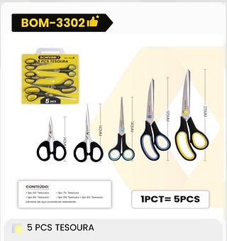 BOMVINK - KIT DE 5 TESOURA