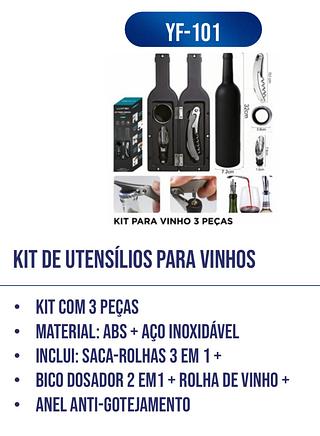 KIT DE UTENSILIOS PARA VINHOS